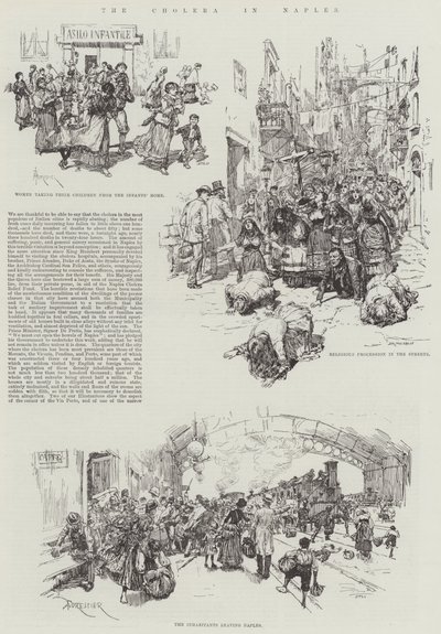 Le choléra à Naples - Amedee Forestier